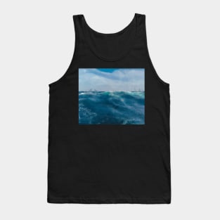 Tempting Waters ocean theme cool abstract gift design, Tank Top